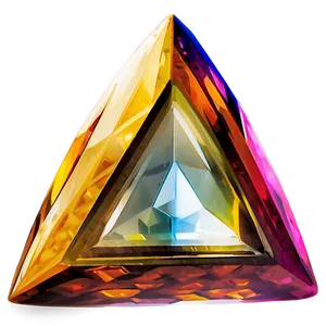 Crystal Triangle Prism PNG Rnc