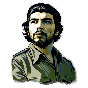 Cuban Che Guevara Mural Png 06252024 PNG image