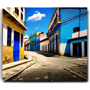 Cuban Old Town Street Png Hcb70 PNG image