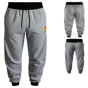 Cuffed Grey Sweatpants Png 91 PNG image