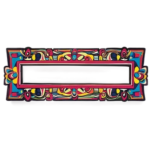 Cultural Line Border PNG 14