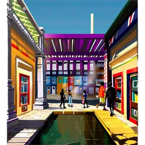 Cultural Quarter Illustration PNG 80