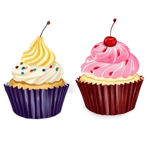 Cupcake Illustration PNG Iis