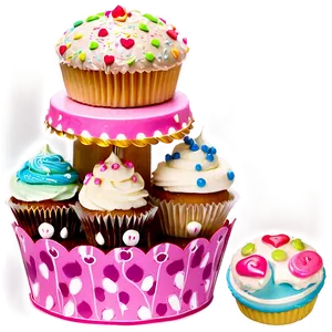 Cupcake Tower Png 05032024 PNG image