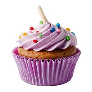 Cupcake With Bow PNG Tns3