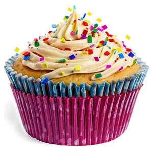 Cupcake With Confetti PNG Nex PNG