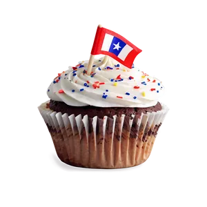 Cupcake With Flag PNG 3 PNG
