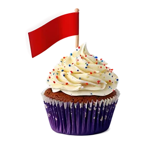 Cupcake With Flag Png Ctr17 PNG image