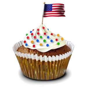 Cupcake With Flag Png Qyy4 PNG image