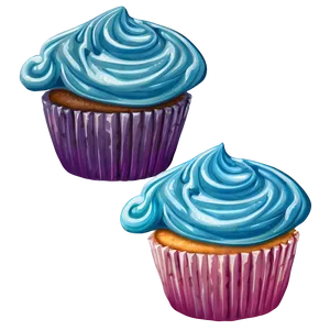 Cupcake With Frosting Swirl PNG Xkf65 PNG
