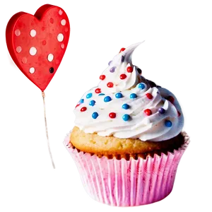 Cupcake With Heart PNG Flb15