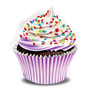 Cupcake With Sprinkles PNG 05032024