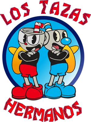 Cuphead_and_ Mugman_ Los_ Tazas_ Hermanos PNG