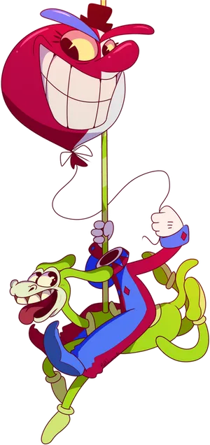 Cuphead Bosses Ribbyand Croaks PNG
