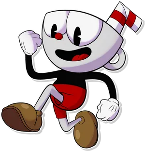 Cuphead Character Pose PNG