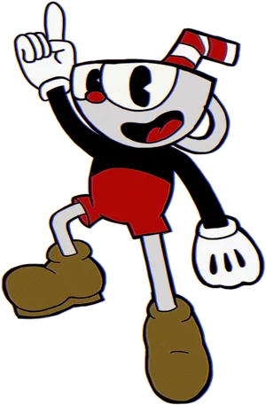 Cuphead Character Pose PNG
