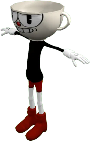 Cuphead Character Pose PNG