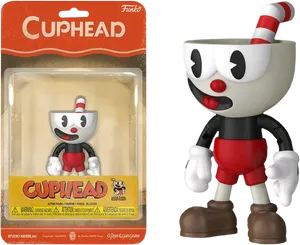 Cuphead Funko Action Figure Packaging PNG