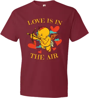 Cupid Love Graphic T Shirt Design PNG image