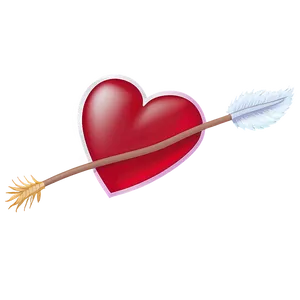 Cupid's Arrow Transparent Background Png 06212024 PNG image