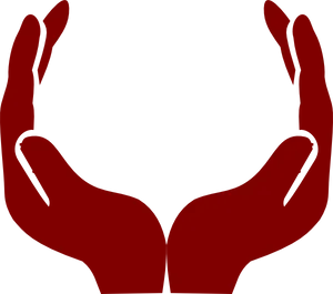 Cupped_ Hands_ Silhouette PNG image