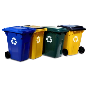 Curbside Recycling Bin PNG 06212024