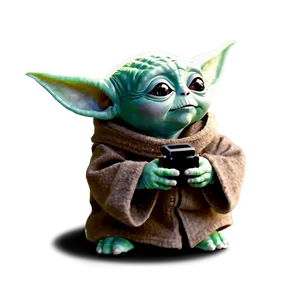 Curious Baby Yoda Png Qbr PNG image