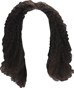Curly Black Hair Arch PNG image