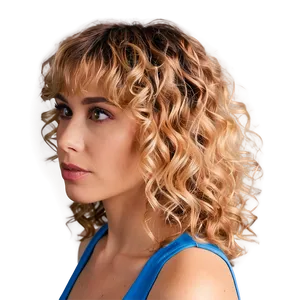 Curly Blonde Bangs Png 81 PNG image