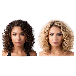 Curly Hair Beach Waves PNG Udk68