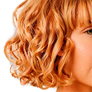 Curly Hair Bob Cut PNG 05242024