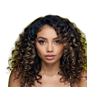 Curly Hair Color Mix PNG Gbp52 PNG