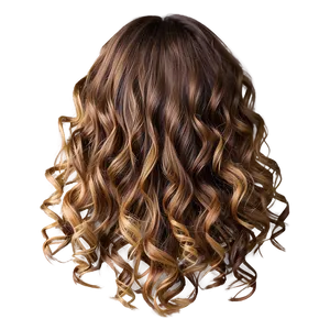 Curly Hair Highlights PNG 90