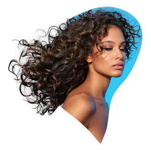 Curly Hair In Wind PNG 25 PNG