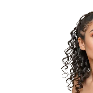 Curly Hair Ponytail Swing PNG 49