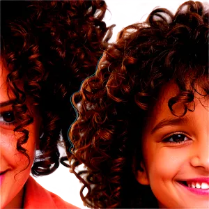 Curly Hair Smiling Face PNG 05242024 PNG