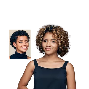 Curly Hair Transformation PNG 05242024