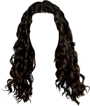Curly Hair Tresses Illustration