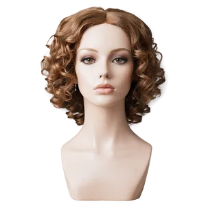 Curly Hair Wig Png 05252024 PNG image
