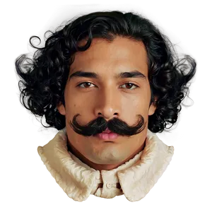 Curly Handlebar Mustache PNG Eyd37