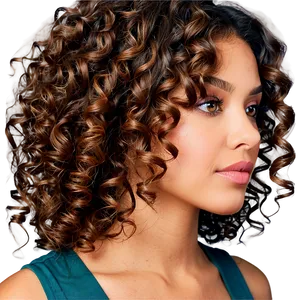 Curly Perm Hair Guide Png 18 PNG image