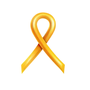 Curly Yellow Ribbon Illustration Png 06262024 PNG image