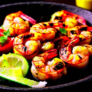Curry Marinated Grilled Shrimp PNG Svm