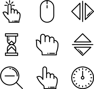 Cursorand Interface Icons Set PNG