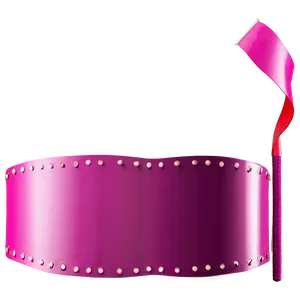 Curved Banner In Pink Png 06292024 PNG image