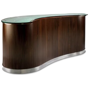 Curved Cocktail Bar Table PNG Olv34