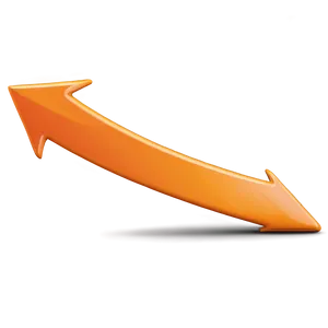 Curved Orange Arrow Png 17 PNG image