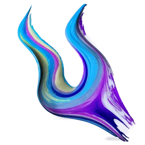 Curved Paint Streak PNG Jyy
