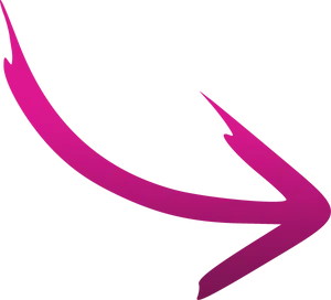 Curved Pink Arrow PNG image