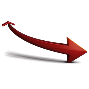 Curved Red Arrow Png 06132024 PNG image